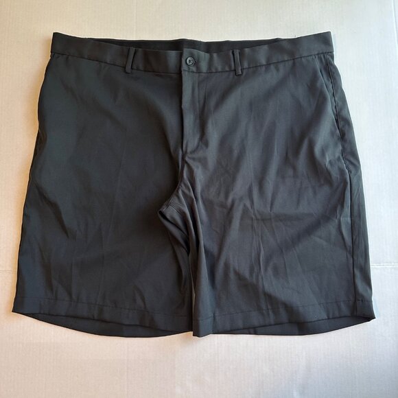 Nike Golf Black Flat Front Chino Performance Shorts Pockets Mens 42 - Picture 2 of 12